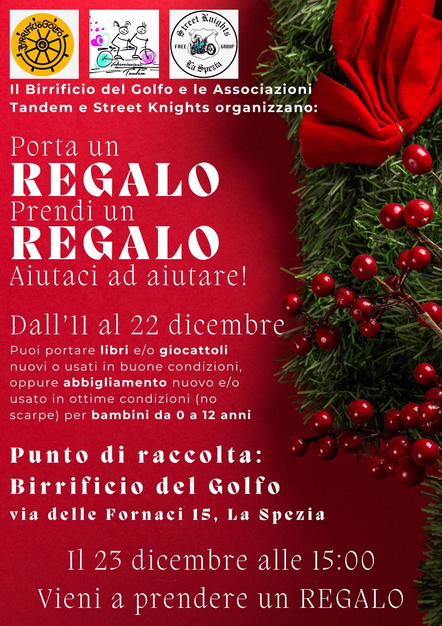 Porta un Regalo prendi un Regalo